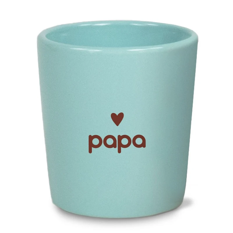 Espresso Kopje Papa met Hartje – Lief Cadeau voor Vader