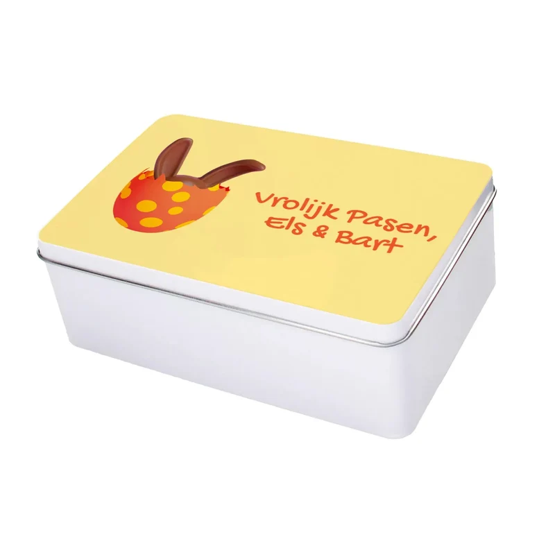 Libeert, Kinder & LU paasmix - gepersonaliseerd cadeau - large tinnen blik - 16 stuks - 316g