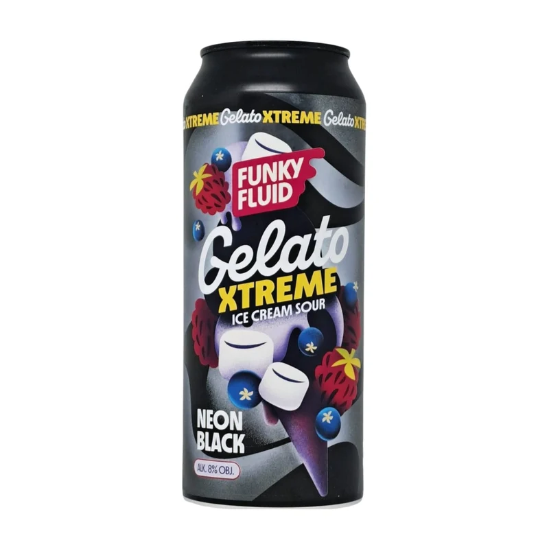 Funky Fluid Gelato XTREME: Neon Black | Smoothie Sour