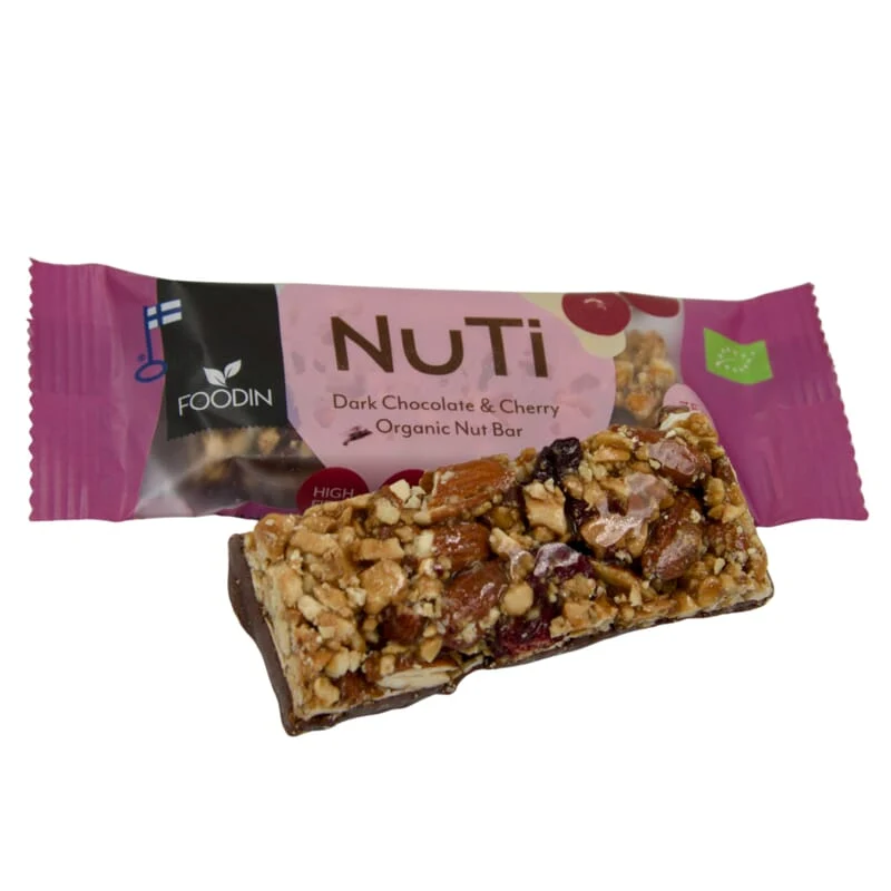 Notenreep dark chocolate- cherry bio