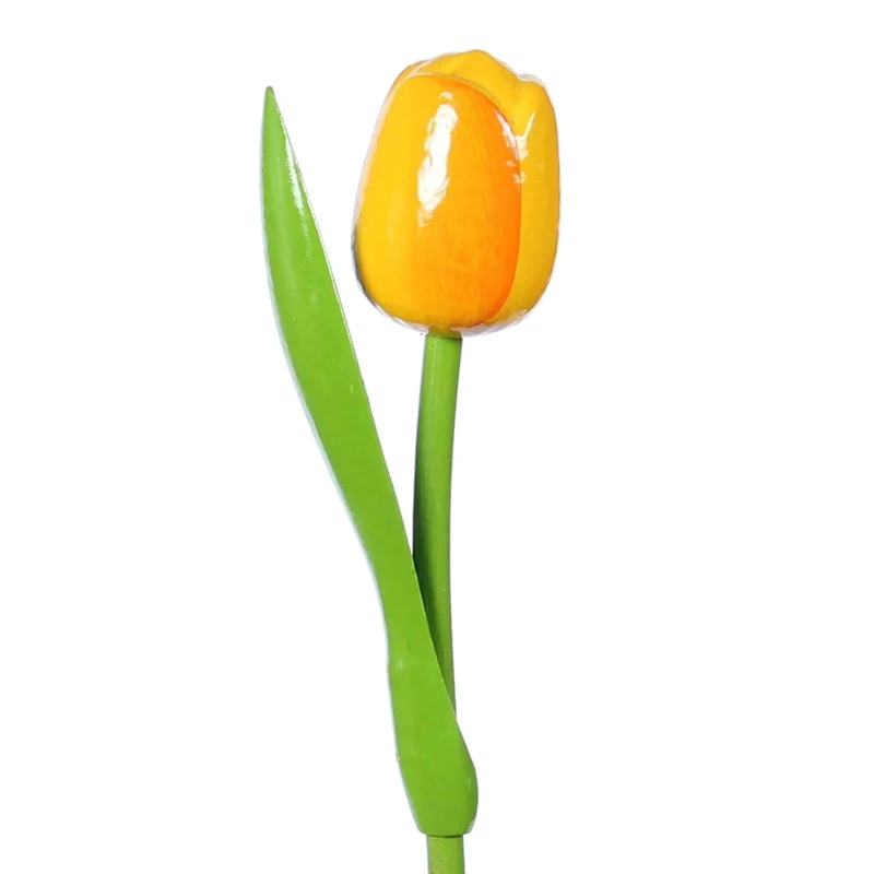Wooden Tulip, Yellow Orange