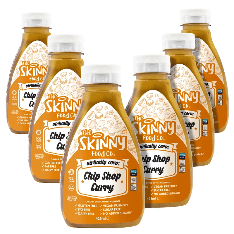 Case Chip Shop Curry Virtually Zero© Calorie Skinny Sauce - 425 ml x 6 stuks