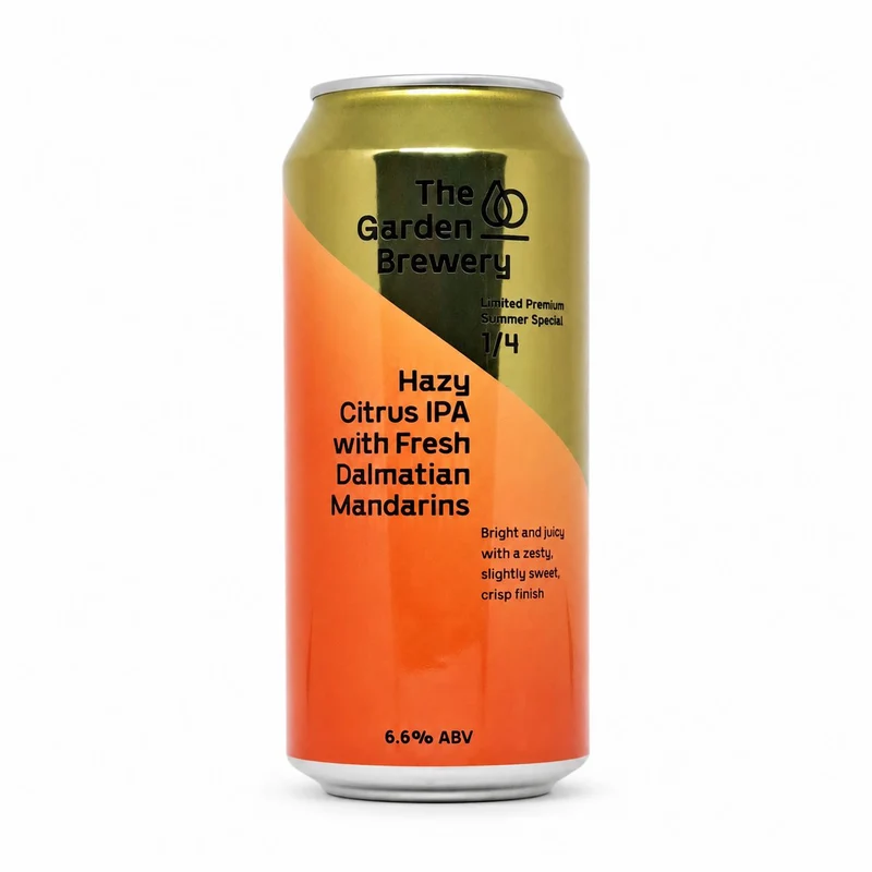 The Garden Hazy Citrus IPA With Fresh Dalmatian Mandarins | NEIPA