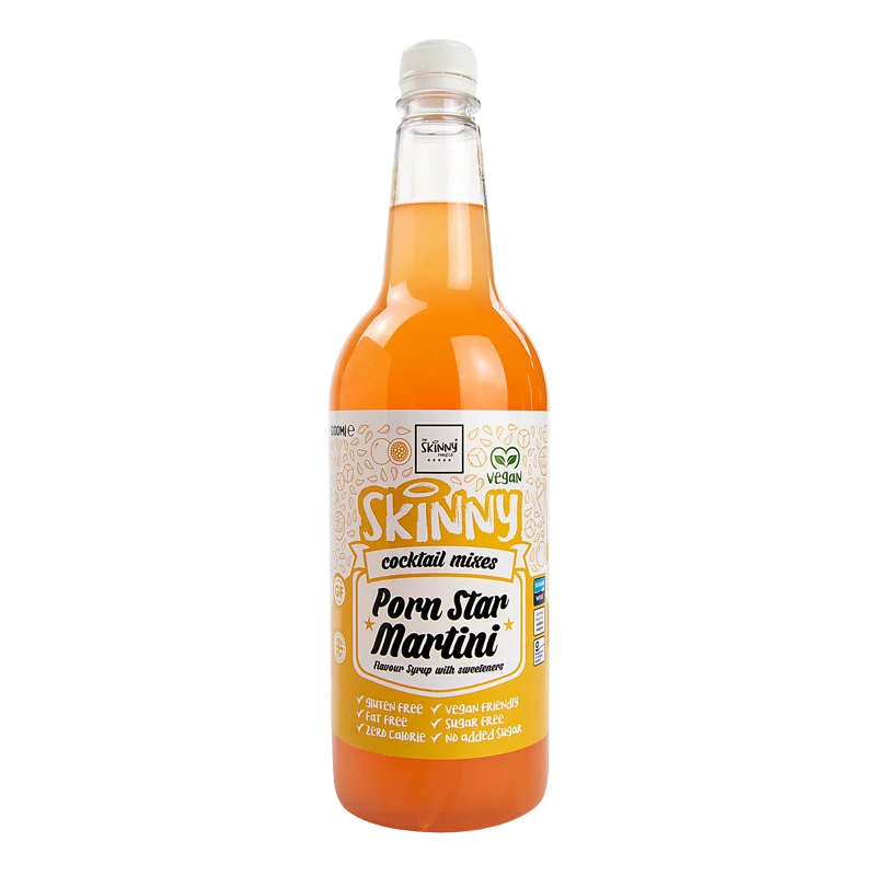 (Opruiming, ten minste houdbaar tot, sept. 2025) Porn Star Martini Suikervrije Skinny Cocktail Mixer - 1 liter