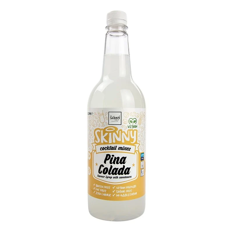 (Opruiming, ten minste houdbaar tot september 2025) Pina Colada suikervrije Skinny Cocktail Mixer - 1 liter