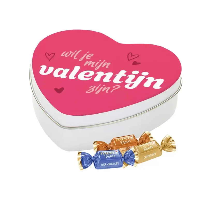 merci Petits - volledig gepersonaliseerd cadeau - tinnen hartje - 115g