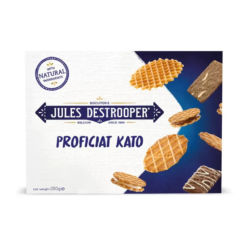 Jules Destrooper Jules' Finest koekjesassortiment - gepersonaliseerd cadeau - sleeve - 250g