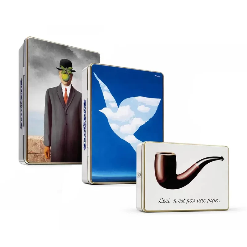 Jules Destrooper Magritte - koekjesblik cadeau - 3 willekeurige ontwerpen - 350g