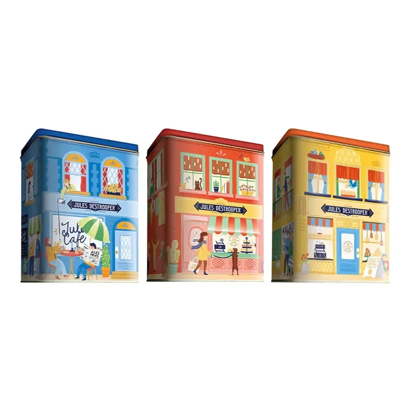 Jules Destrooper Vlaamse Huisjes - 3 koekjesklassiekers - 1 van 3 willekeurige ontwerpen - 200g
