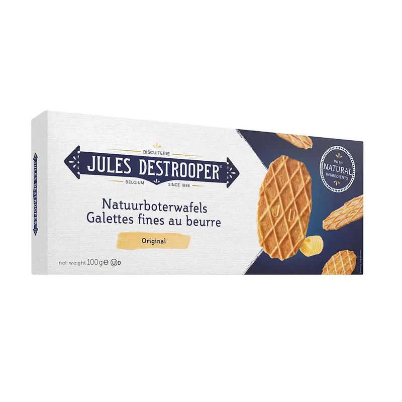 Jules Destrooper Natuurboterwafels - Belgische Lukken - 100g
