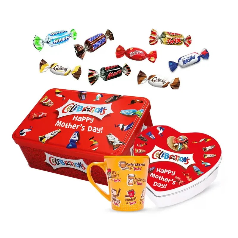 Mars Celebrations Moederdag giftbox pakket met Twix mok - "Happy Mother's Day!" - 520g