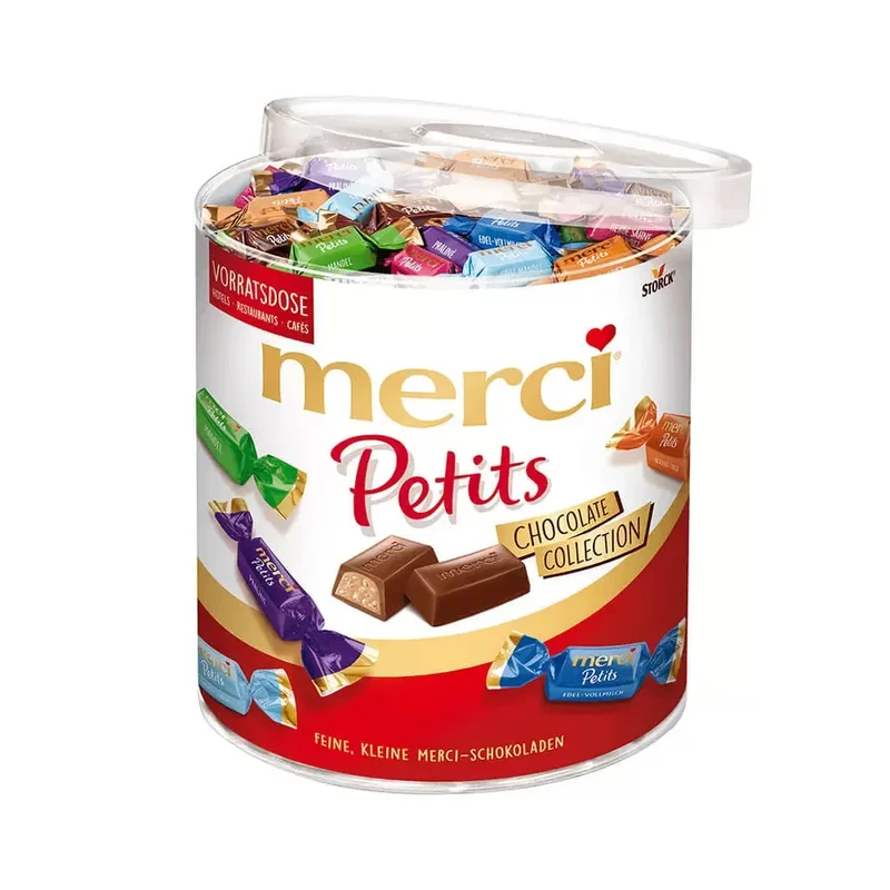 merci Petits Chocolate Collection - chocolaatjesmix tubo - 7 smaken - 1000g