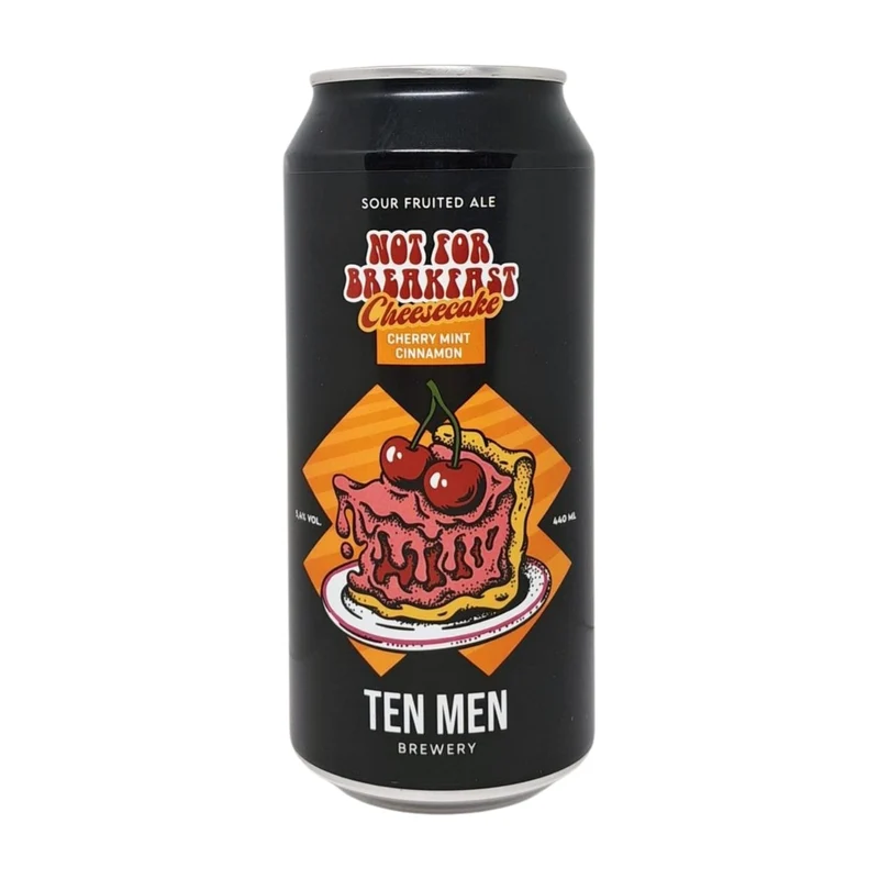 Ten Men Brewery Not For Breakfast: Cherry Mint Cinnamon Cheesecake | Smoothie Sour