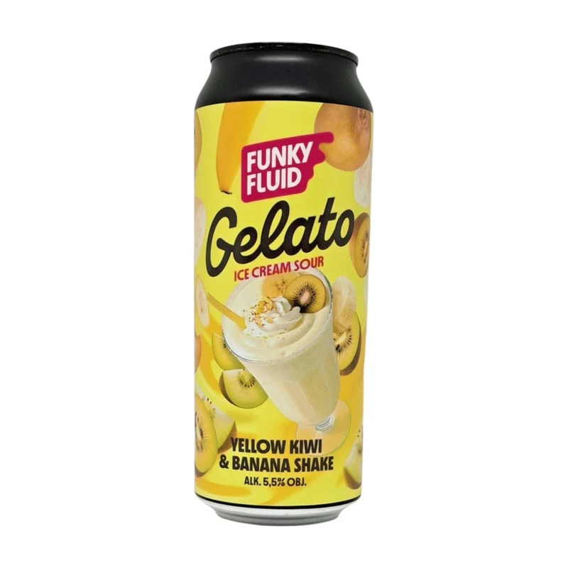 Funky Fluid Gelato Yellow Kiwi & Banana Shake | Fruited Sour