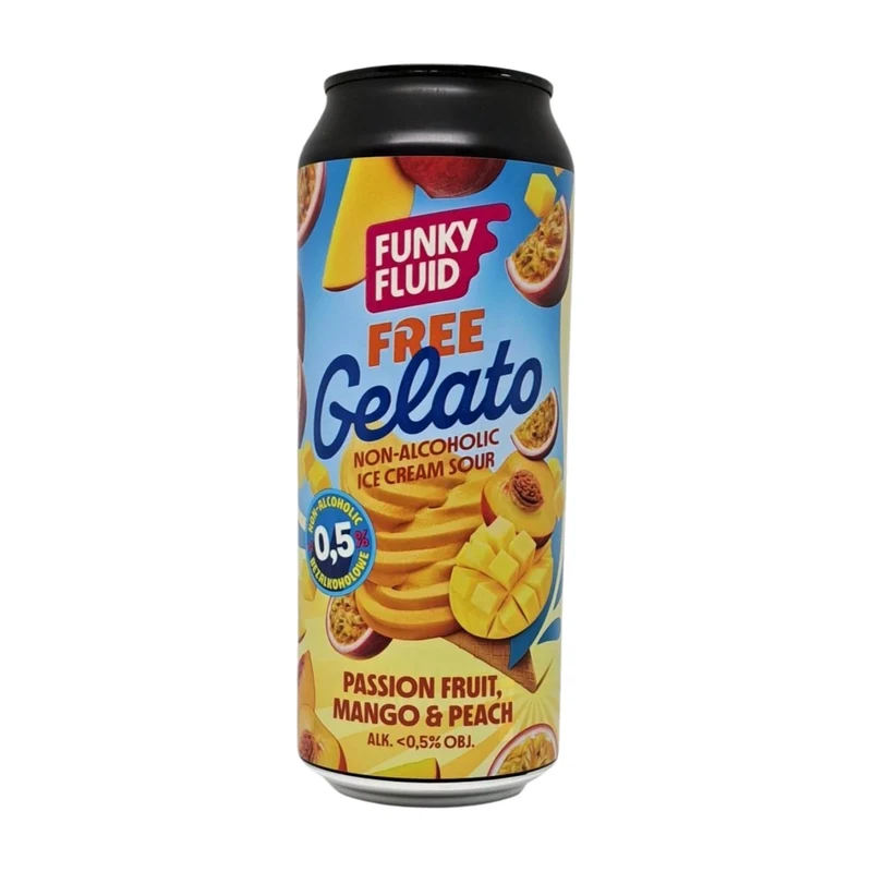 Funky Fluid Free Gelato: Passionfruit, Mango & Peach | Non Alcoholic Sour