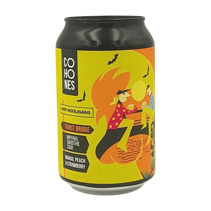 Cohones Brewery x Hop Hooligans Thirst Bridge | Mango Peach Strawberry Imperial Smoothie Sour