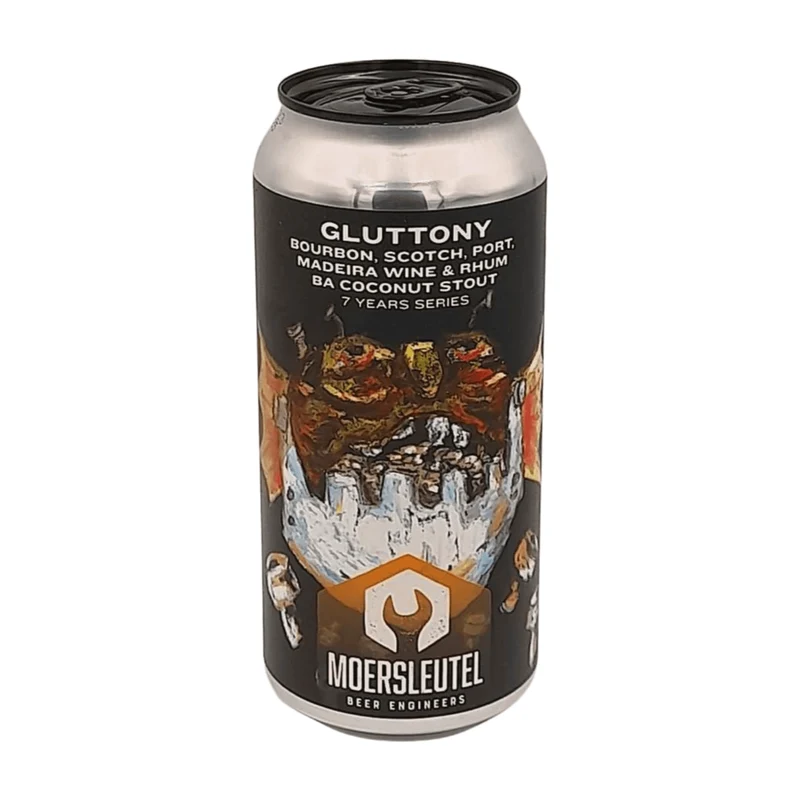 Moersleutel 7 Years Series Gluttony | Bourbon, Scotch, Port, Madeira Wine & Rhum BA Coconut Stout
