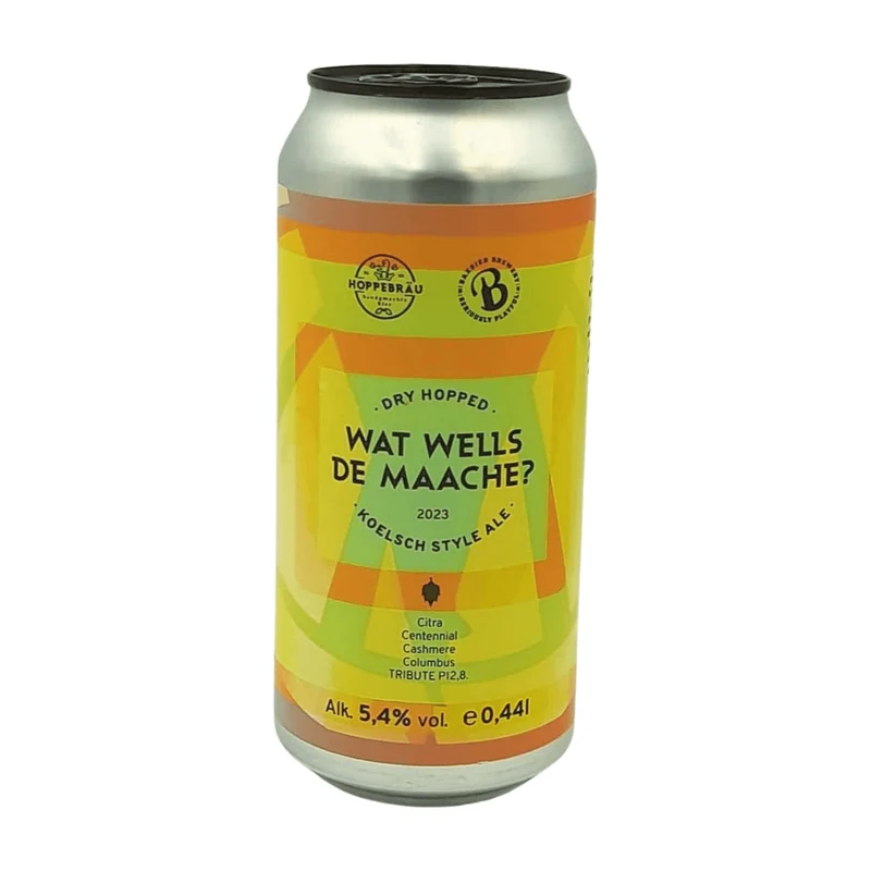Hoppebräu x Baxbier Brewery Wat Wells De Maache? | Dry Hopped Kölsch Ale