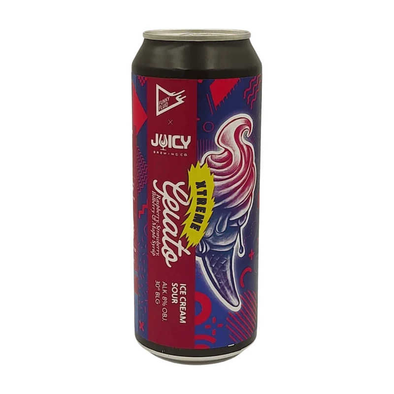Funky Fluid x Juicy Brewing Gelato XTREME | Raspberry Strawberry Bilberry Maple Syrup Ice Cream Sour