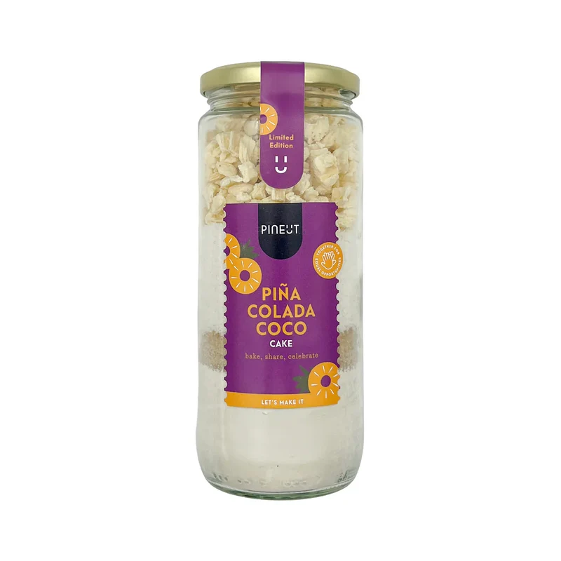 Piña Colada Coco Cake in Fles – Tropische Bakmix Cadeaupot