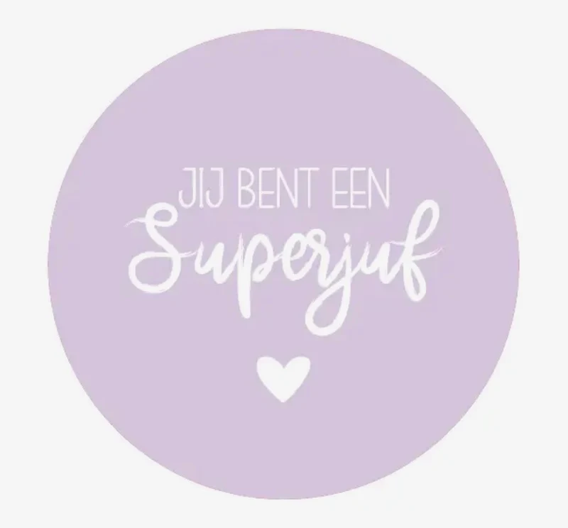 Onderzetter – Je bent een super juf