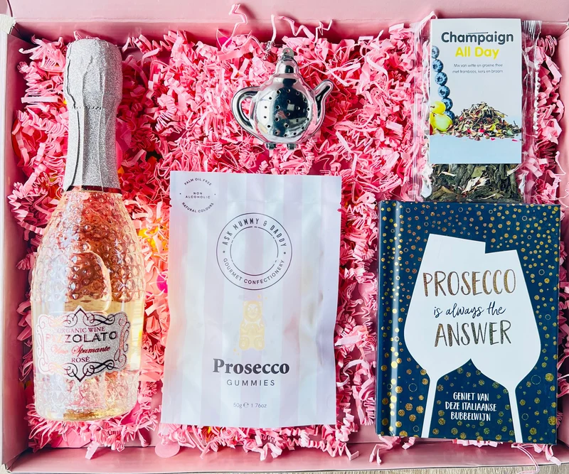 Prosecco Cadeaubox – Luxe & Sprankelend Cadeau voor Haar