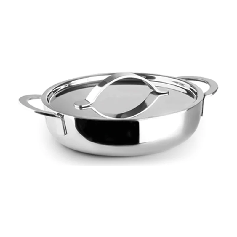 Ibili Natural Braadpan met Deksel Tri-Ply - 16 cm