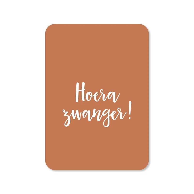 Hoera zwanger