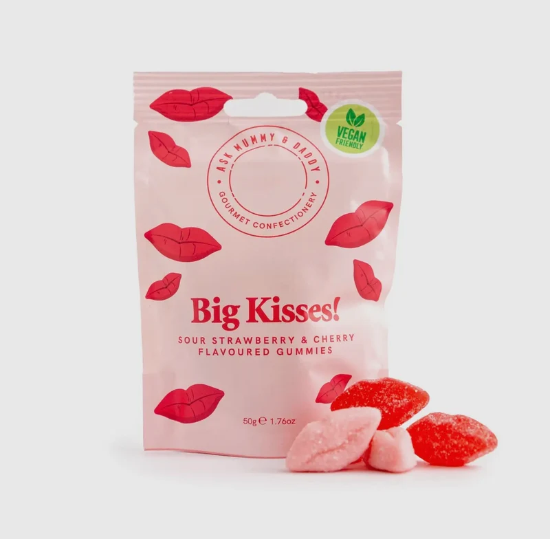 Big Kisses Snoepje – Lief Zoet Cadeautje | Fruitige Smaak