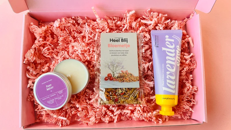 Brievenbus Cadeau ‘Ik denk aan je’ – Lief & Ontspannend Cadeautje