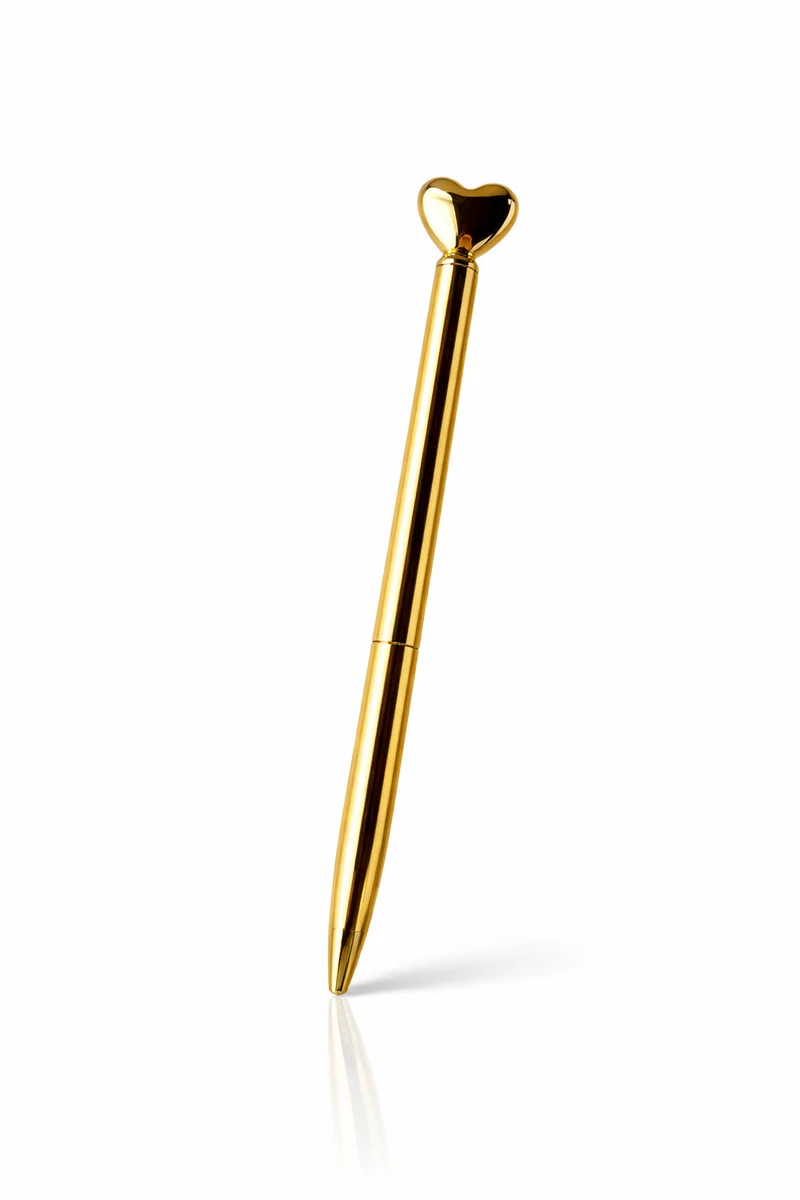 Gouden Pen met Hartje – Lief Cadeautje voor Elke Gelegenheid