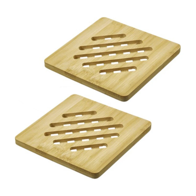 Westmark Bamboe Onderzetters Vierkant - 2 stuks