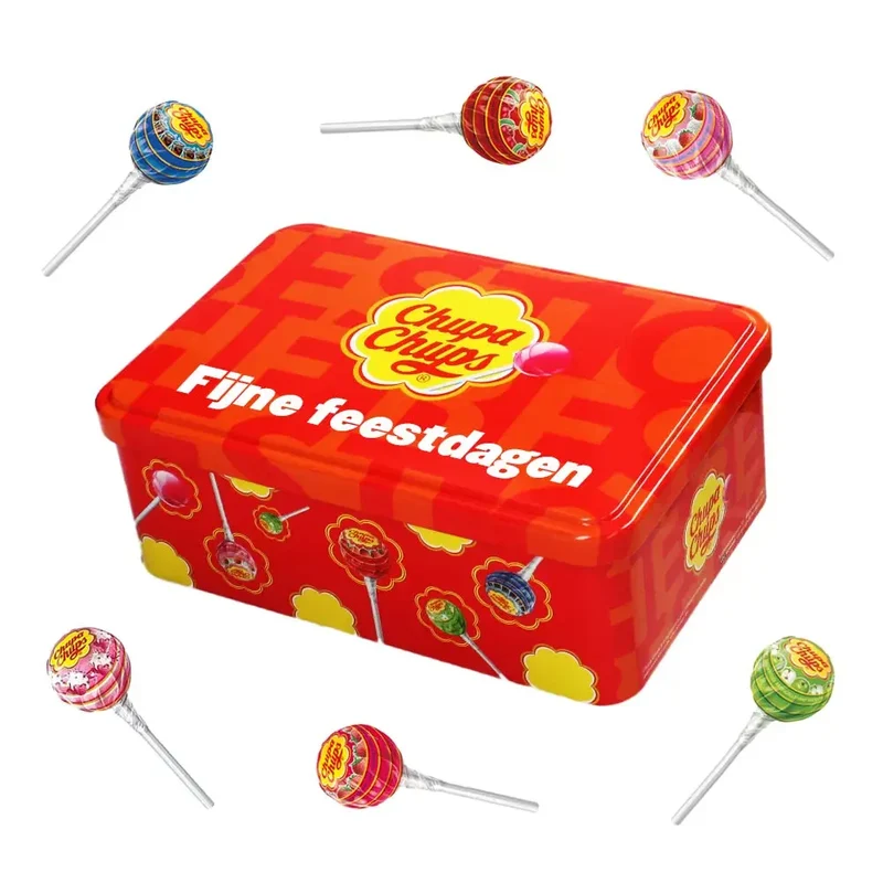 Chupa Chups Best of candy collection box "Fijne feestdagen" - lollies - 48 stuks - 620g