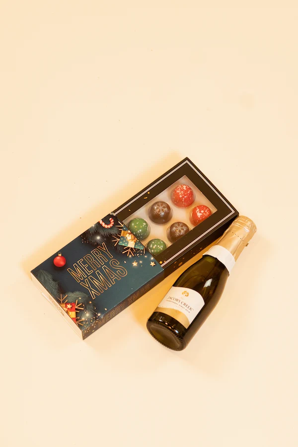 12st Kerst BonBons + Prosseco