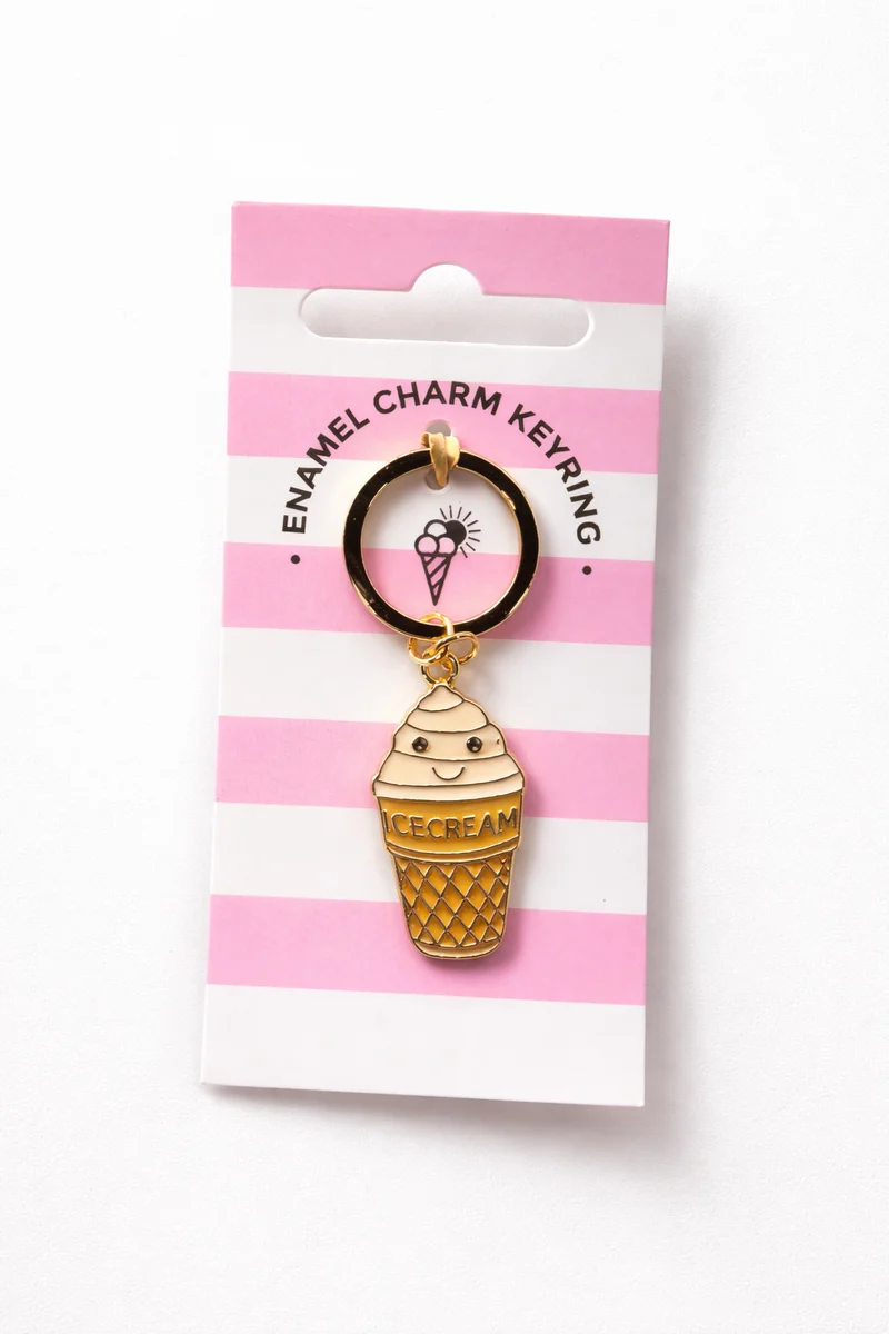 Ice Cream Sleutelhanger – Speels & Vrolijk Cadeau