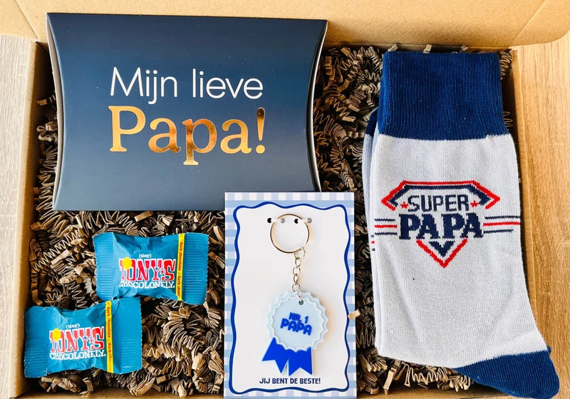 Brievenbus Cadeau voor Vaderdag – Super Papa Box | Origineel Cadeau voor Papa | Vaderdag Cadeaubox