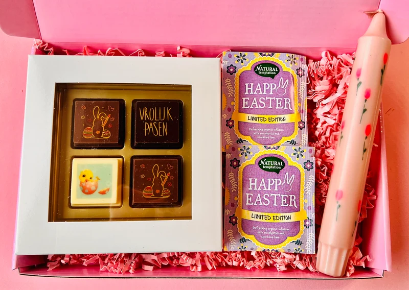 Paas brievenbus cadeaubox – Vrolijk Pasen 💛