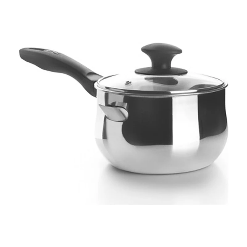 Ibili Double Melkpan met Deksel - 16 x 9 cm