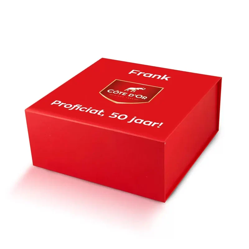 Côte d'Or Mignonnette Noir de Noir - gepersonaliseerd cadeau - luxe magneetdoos - 200 stuks - 2kg
