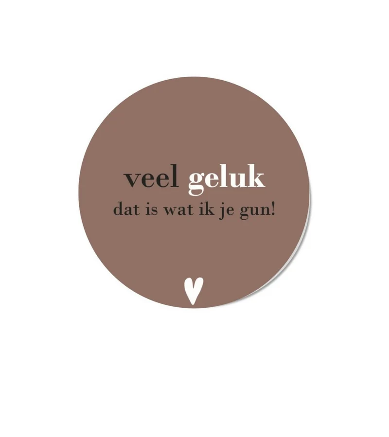 Forex decoratie met tekst veel geluk