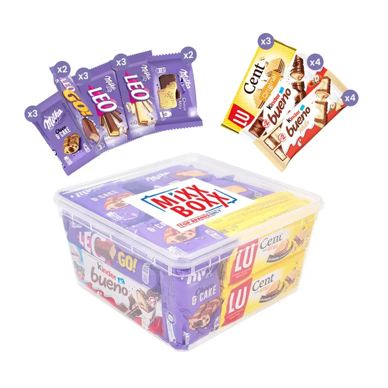 Koffie Treats mix - Milka, LU Cent & Kinder Bueno - Family Pack - 24 stuks - 943g