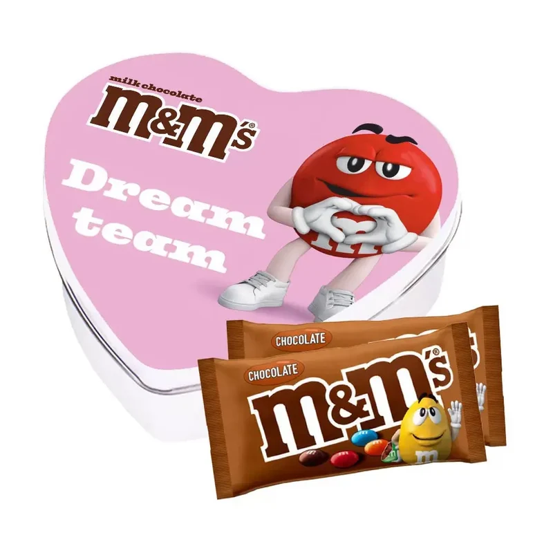 M&M's geschenkdoos hartje 'Dreamteam' - choc - 90g