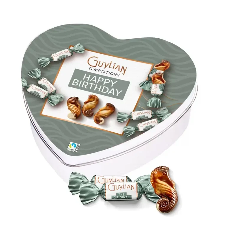 Guylian geschenkdoos hartje "Happy Birthday" - Temptations Original Praliné - 104.50g