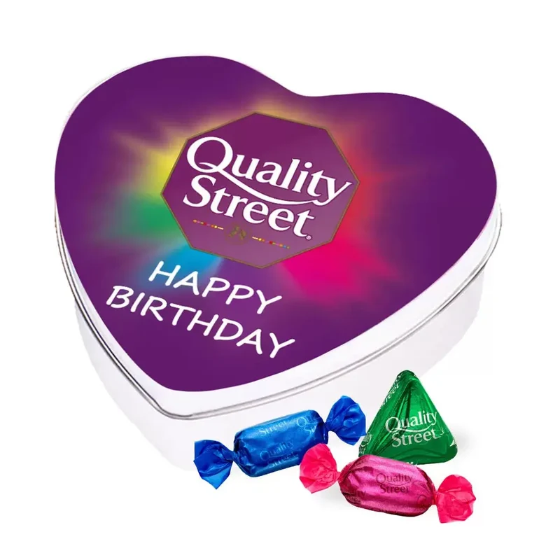 Quality Street geschenkdoos hartje "Happy Birthday" - chocolade cadeau - 160g