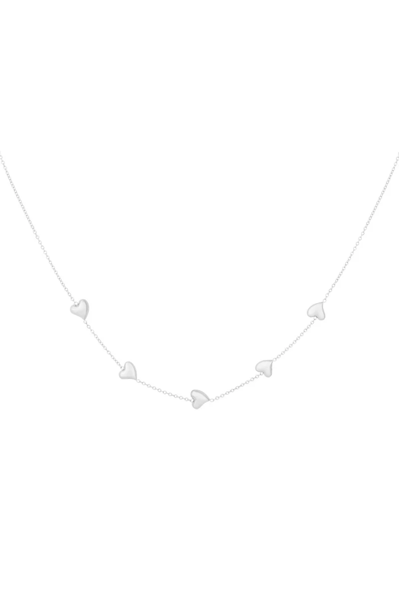 Zilveren Hartjes Ketting – Elegant & Tijdloos Sieraad