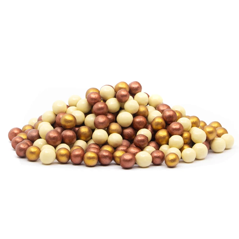 Crunchy kerst (chocolade) pearls (500 gram)
