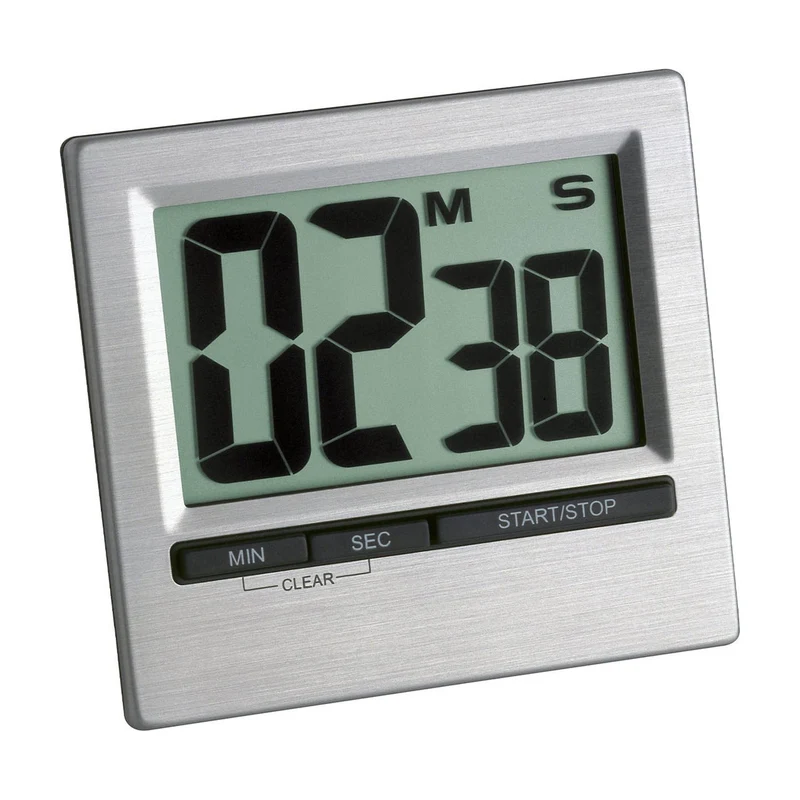 TFA Digitale Kookwekker - Zilver