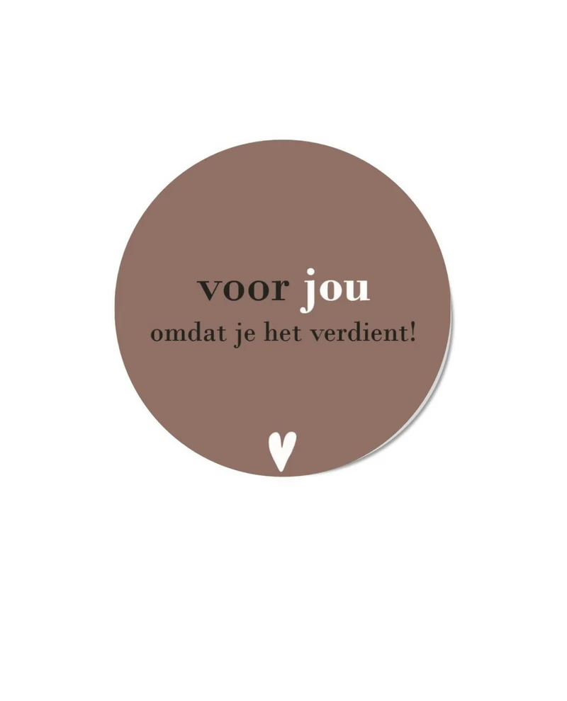 Forex Tegel – Voor Jou, Omdat Je Het Verdient | Cadeautje & Interieurdecoratie