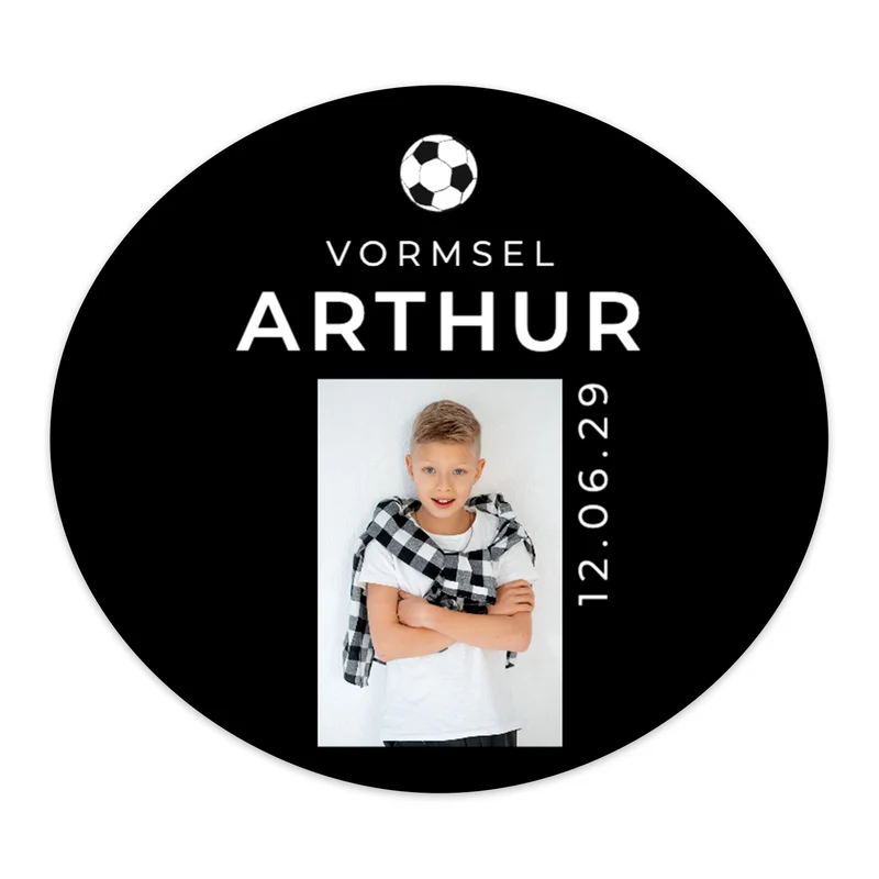 Stickers 6 stuks (6,4 x 5,7cm) - Communie jongens