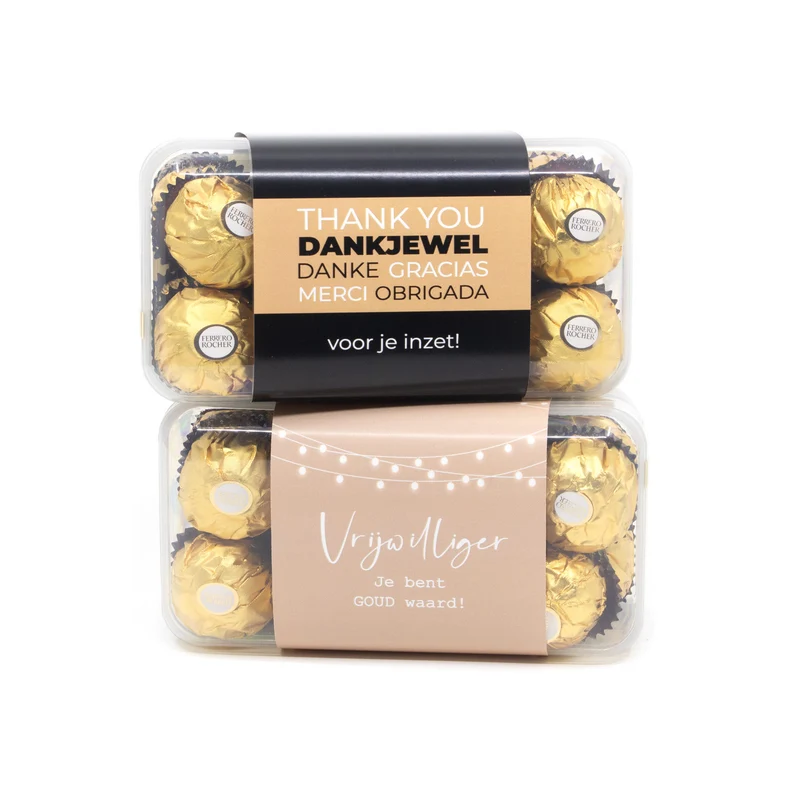 Ferrero Rocher Box 16 met eigen logo - BHV
